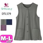ワコール wacoal らくラクパートナー ベスト DTL579 トレーニングウェア トレーニングトップス トップス アウター 前開き 全開 UVカット ML GA