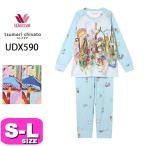 ショッピングSleep ワコール wacoal ツモリチサト スリープ tsumori chisato UDX590 パジャマ ルームウェア セットアップ 長袖 長ズボン 綿100% かぶりタイプ S M Lサイズ PW
