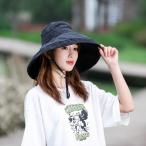 帽子 レディース　春 夏 秋　UVカット帽子　日よけ　自転車 折りたたみ 紫外線対策 サンバイザー 飛ばない　ポイント消化　送料無料