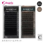 まつげエクステ マツエク Extreme FLAT マットブラック・アッシュブラウン(12列) 【Cカール】エクストリームフラット 0.10mm 0.15mm 0.20mm
