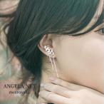 Yahoo! Yahoo!ショッピング(ヤフー ショッピング)ピアス レディース スワロフスキー 非対称 シルバー銀針925 ロングピアス ホワイトゴールド アレルギー 送料無料