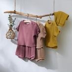 SALE ベビー服  La Stella ワッフルTシャツ＆パンツ セットアップ 赤ちゃん ベビー用品 半袖 かわいい おしゃれ