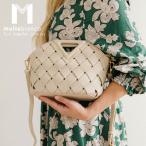 限定品 2024 Melie Bianco(メリービアンコ)AB9600 Irene Nude Small Recycled Vegan Crossbody Bag レディース 手編み メッシュ リッチ ハンドバッグ