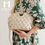 限定品 2024 Melie Bianco（メリービアンコ）AB9600 Irene Nude Small Recycled Vegan Crossbody Bag レディース 手編み メッシュ リッチ ハンドバッグ