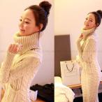 ワンピース マキシワンピース ニットワンピ タートルネック 秋冬 ファッション おしゃれ 大人 20代30代40代