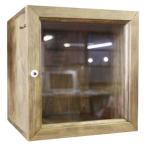  стеклянный кейс Anne teak brown w25d22h26cm прозрачный стекло из дерева .. . прием заказа сборный 