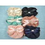 目玉商品　シュシュ ヘアアクセサリー シュシュ ヘアアクセサリー 大ぶり シンプルビジューシュシュ