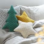 クリスマス ベルベットコットンの クッション おしゃれ インテリア 飾り 置物 クリスマスツリー かわいい 星 スター ツリー