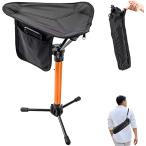 アウトドアチェア 折りたたみ スタンディングチェア キャンプ椅子 モバイルチェア コンパクトチェア 伸縮式アウトドアチェア【日本語説明書付き】 高さ調