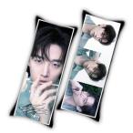 ショッピング韓流 【中綿付き】ジュノ 2PM クッション カバー 布製 両面 ミニ 抱き枕 枕 韓流 アイドル グッズ 韓国 雑貨 ab024-5