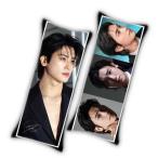 【中綿付き】パクヒョンシク クッション カバー 布製 両面 ミニ 抱き枕 枕 韓流 アイドル グッズ 韓国 雑貨 ab079-10