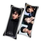 【中綿付き】アンヒョソプ クッション カバー 布製 両面 ミニ 抱き枕 枕 韓流 アイドル グッズ 韓国 雑貨 ab117-1