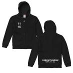 パクヒョンシク 前あき フルジップ パーカー スウェット 裏パイル 男女兼用 綿100％ ブラック 韓流 グッズ eq014-1f