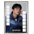 ショッピング韓流 ソイングク 2026 A4 フォトフレーム付き 壁掛け カレンダー 韓流 グッズ fx009-1