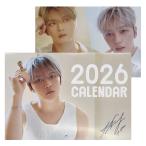 ジェジュン 2026 壁掛け カレンダー 二つ折りタイプ 韓流 グッズ fx016-2