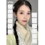 ショッピング韓流 IU アイユ 2026 ラミネート カレンダー A４サイズ 韓流 グッズ fx073-62r