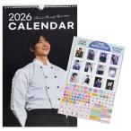 チェジョンヒョプ 2026 壁掛け カレンダー ステッカー付 韓流 グッズ fx304-8