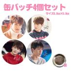 ４個セット パクヒョンシク 缶バッチ 缶バッジ 韓流 グッズ na039-2