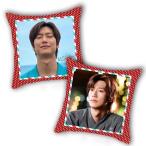 ショッピング韓流 【中綿無し】ナイヌ クッション カバー 布製 両面 韓流 アイドル グッズ 韓国 雑貨 nad126-8