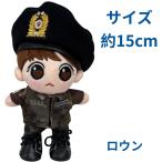 キャラクタードール ロウン似 着せ替え ぬいぐるみ 15cmドール 人形  韓流 グッズ naw053-3