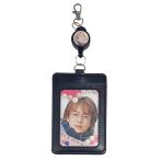 ペヨンジュン 写真入り リール付き パスケース IC カードケース 伸びる 伸縮 韓流 グッズ nc036-1