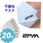 2PM 不織布 マスク 20枚セット 個包装 韓流 グッズ ne007-1b
