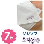 ソジソブ 不織布 マスク 7枚セット 個包装 韓流 グッズ ne047-2