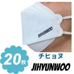 チヒョヌ 不織布 マスク 20枚セット 個包装 韓流 グッズ ne050-1b