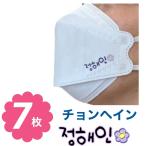 チョンヘイン 不織布 マスク 7枚セット 個包装 韓流 グッズ ne052-2