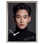 キムスヒョン フォトフレーム 壁掛け 時計 韓流 グッズ nf036-2