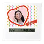 リオ NiziU ニジュー フォトフレームクロック 置き時計 カレンダー 目覚まし時計 アラーム 温度計 時計 韓流 グッズ nr028-4