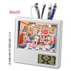NiziU ニジュー 写真入り ペン立て付き 置き時計 時計 フォトフレーム 韓流 グッズ ph003-0