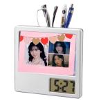 ミイヒ NiziU ニジュー 写真入り ペン立て付き 置き時計 時計 フォトフレーム 韓流 グッズ ph003-62