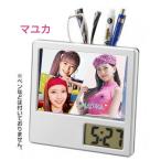 マユカ NiziU ニジュー 写真入り ペン立て付き 置き時計 時計 フォトフレーム 韓流 グッズ ph003-7