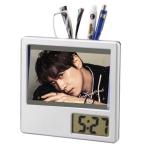 ショッピング韓流 イジュニョク  写真入り ペン立て付き 置き時計 時計 フォトフレーム 韓流 グッズ ph103-5
