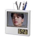 リョウン  写真入り ペン立て付き 置き時計 時計 フォトフレーム 韓流 グッズ ph106-2