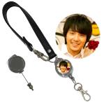 パクヨンハ リール付き ストラップ キーホルダー キーリング 伸びる 伸縮 韓流 グッズ sc065-1