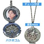 パクボゴム 写真入り ロケット ペンダント ネックレスチェーン付き 韓流 グッズ 母の日 誕生日 ギフト プレゼント wh012-1