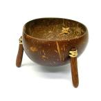 Yahoo! Yahoo!ショッピング(ヤフー ショッピング)ココナッツの小物入れ　足付き１段  プランター 植木鉢　アジアン雑貨　バリ雑貨　エスニック　おしゃれな小物入れ