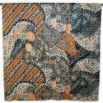 バティック ソロ ジャワ 更紗 プリント グレー系 エスニック柄 アジアン布 おしゃれな 生地 布地 伝統 工芸品 インドネシア アジアン バリ タイ 雑貨