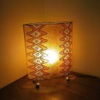 【理由あり】【アウトレット】レジンの手描き模様 ステンドグラス風 アジアンランプ レッドL [H.4 ...