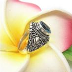 Yahoo! Yahoo!ショッピング(ヤフー ショッピング)アジアン雑貨 エスニック　シルバー　アクセサリー　リング　指輪　【11号】　ジルコニア・スカイブルー