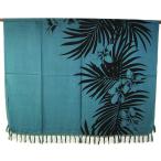  парео .. мульти- Cross leaf . плюмерия голубой серый стильный гобелен большой размер скатерть Asian смешанные товары шероховатость смешанные товары Thai смешанные товары 