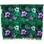  парео .. мульти- Cross черный * зеленый leaf . плюмерия . гибискус стильный гобелен большой размер скатерть Asian смешанные товары шероховатость смешанные товары 