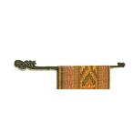 イカットハンガー　シングル　ブラック　100cm　木彫り　アジアン雑貨 バリ雑貨 タイ　エスニック おしゃれなハンガー