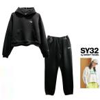 SY32 by SWEET YEARS(s.-to year z) P/O HOODIE&SWEAT WIDE PANTS двойной вязаный P/Of-ti-& широкий брюки Color:OFF WHITE*BLACK