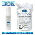 除菌スプレー 携帯用 ボトル 詰め替え セット 選べる4つの香り マスクに使える PHMB 日本製 手 手指 持続性 香り アロマ 30mlボトル×1本 180ml×1袋