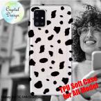 Galaxy A51 スマホケース TPU ストラップ 透明 クリアケース ギャラクシー エー フィフティ ワン SC-54A / SCG07 ダルメシアン柄