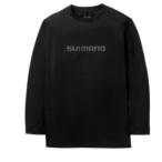 シマノ (Shimano) SH-022Z ブラック Mサイズ ドライロゴTシャツ ロングスリーブ