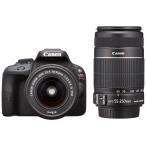 CANON（キヤノン）EOS Kiss X7 ダブルズームキット（18-55mm, 55-250mm）ブラック KISSX7-WKIT